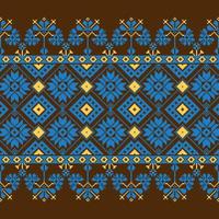 Set of Ethnic ornament pattern in different colors vector