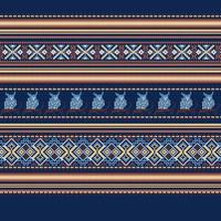 Set of Ethnic holiday ornament pattern in brown colors vector