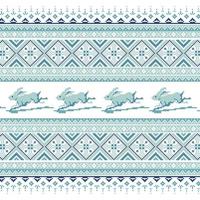 Set of Ethnic holiday ornament pattern in different colors vector