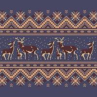 Set of Ethnic holiday ornament pattern in brown colors vector