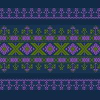 Set of Ethnic ornament pattern in different colors vector