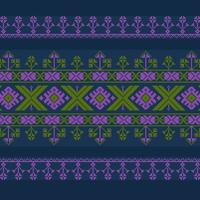 Set of Ethnic ornament pattern in different colors vector