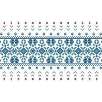 Set of Ethnic ornament pattern in blue colors vector