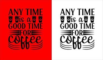 Coffee T-Shirt Design vector