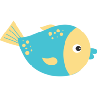 mundo submarino. lindo peixe png