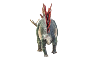 dinossauro, traçado de recorte de fundo isolado estegossauro png