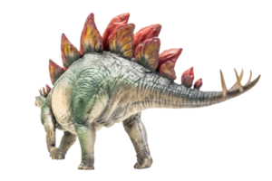 dinossauro, traçado de recorte de fundo isolado estegossauro png