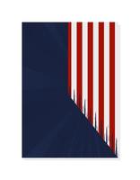 American National Holiday poster or cover design template. Suitable to be placed on content with that theme vector