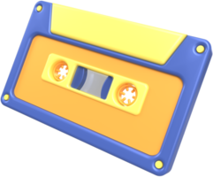 casete de radio de render 3d png