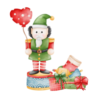 cascanueces de navidad, decoraciones de muñecas de soldado de juguete, elemento de circo png