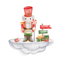 cascanueces de navidad, decoraciones de muñecas de soldado de juguete, elemento de circo png