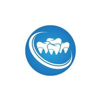 Ilustración de vector de plantilla de logotipo dental