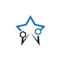 Star icon template vector