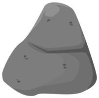 Illustration of a stone with a cartoon style. png