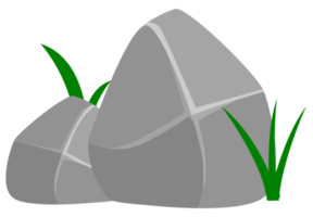 illustration d'une pierre avec un style de dessin animé. png