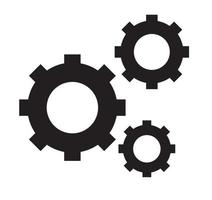 Gears wheel icon vector