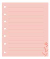 Pink Binder Sheet png