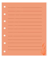 Orange Binder Sheet png