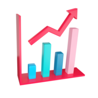 Business Graph. 3D rendering. png