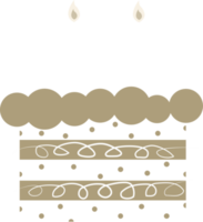 compleanno torta decorazione elemento illustrazione png