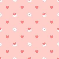 Seamless pattern with hearts. Background for Valentine's day decoration. Vector illustration