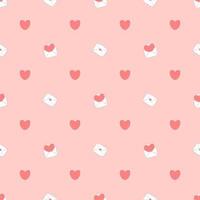 Seamless pattern with hearts. Background for Valentine's day decoration. Vector illustration