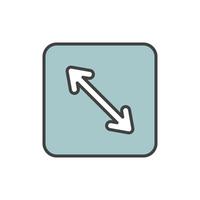 full screen icon vector illustration logo template for many purpose. Isolated on white background.