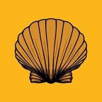 illustration of a seashell vector