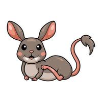 Cute little jerboa cartoon character vector