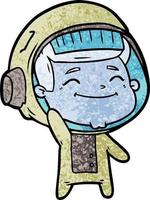 Vector astronaut character in cartoon style