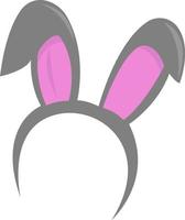 Bunny ears, illustration, vector on white background.