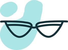 Cool optical glasses, illustration, on a white background. vector