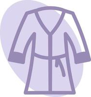 Spa robe, illustration, vector, on a white background. vector
