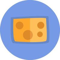 rebanada de queso, ilustración, vector, sobre un fondo blanco. vector