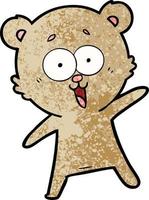 Vector bear character in cartoon style