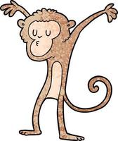 Vector monkey character in cartoon style