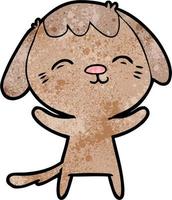 Vector dog character in cartoon style