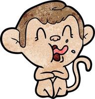 Vector monkey character in cartoon style