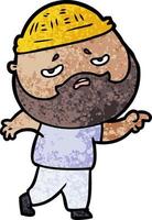 Vector man character in cartoon style