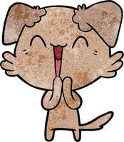 Vector dog character in cartoon style