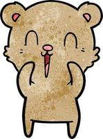 Vector bear character in cartoon style