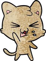 Vector cat character in cartoon style