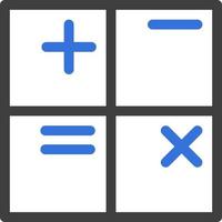 Laboratory calculations, illustration, vector on a white background.