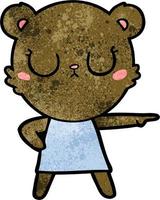Vector bear character in cartoon style