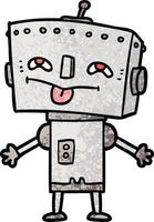 Vector robot character in cartoon style