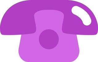 Old purple phone, illustration, vector, on a white background. vector