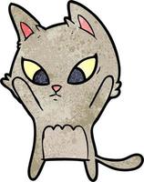 Vector cat character in cartoon style