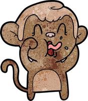 Vector monkey character in cartoon style