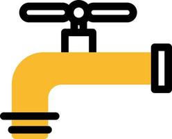 Garden tap, illustration, vector on a white background.