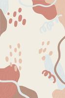 Abstract hand drawn vertical background. Oil texture blobs in pastel colors. Trendy wallpaper design for print, cover, wallpaper, Minimalistic and natural wallpaper. Vector illustration.